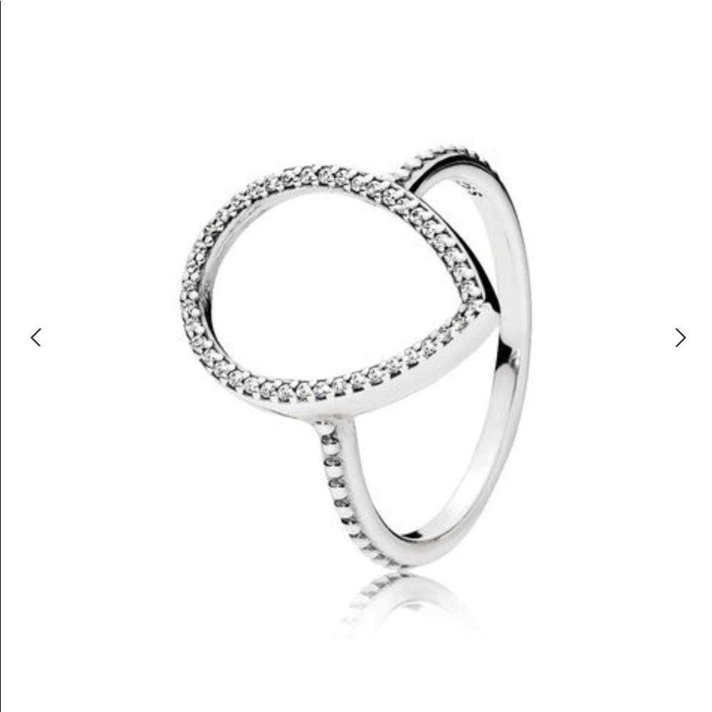Pandora Teardrop Silhouette Ring - 7